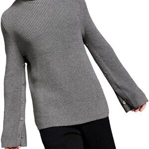 NWT Royalty by Maluma Men’s Button Sleeve Turtleneck Sweater